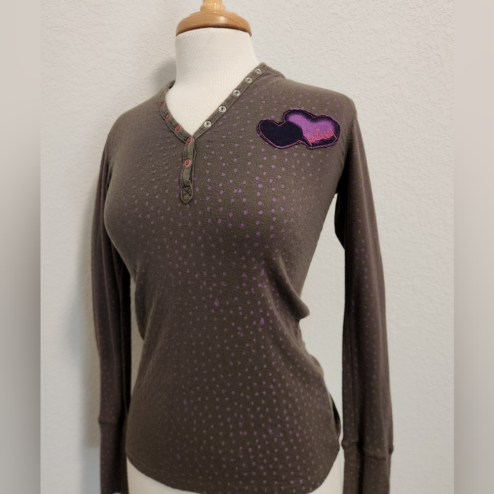 Volcom V-Neck Women's Hooded Top